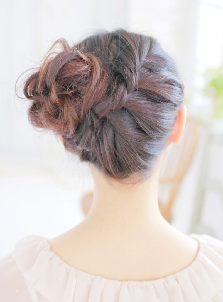 編み込みアレンジ