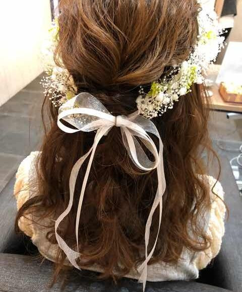 ブライダルハーフアップ