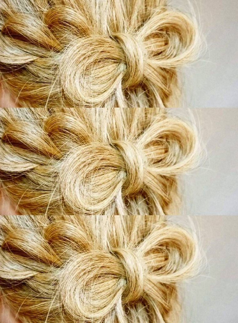 リボン型のヘアアレンジ